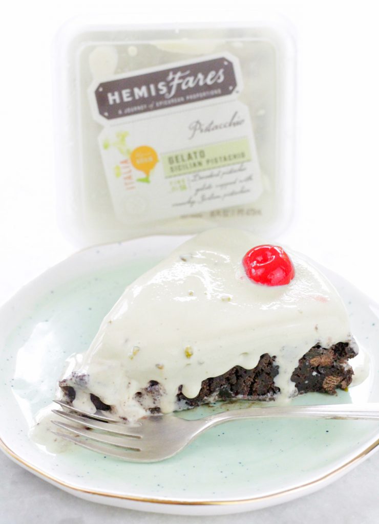 Spumoni Brownie Torte