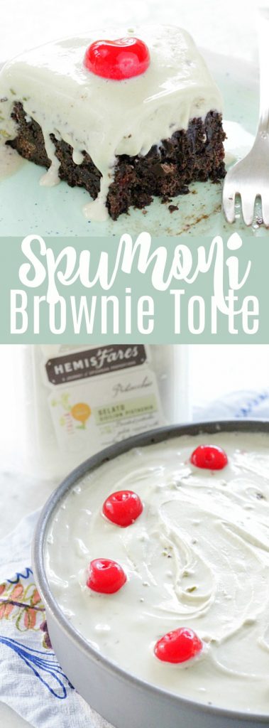 Spumoni Brownie Torte
