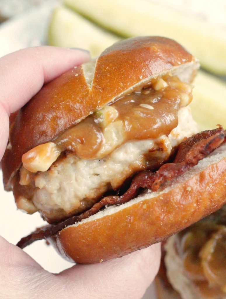 Peanut Butter and Bacon Turkey Burgers