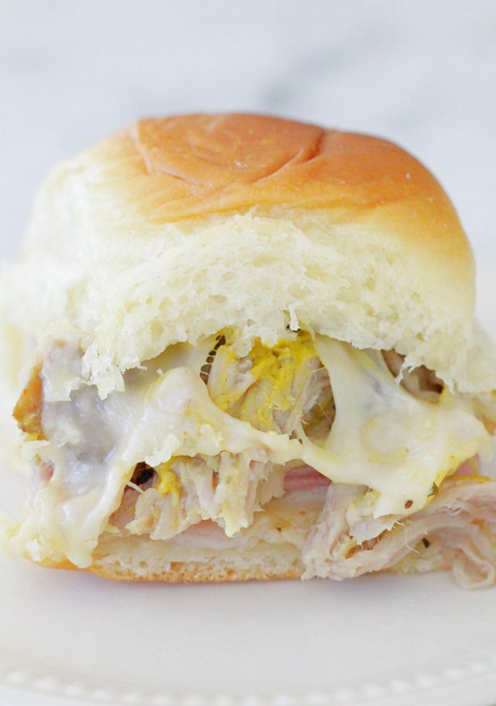 Slow Cooker Pork Cubano Sliders