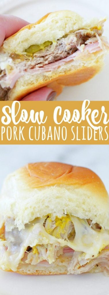 Slow Cooker Pork Cubano Sliders