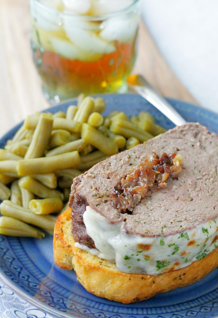 Slow Cooker French Onion Meatloaf #crocktober #ad