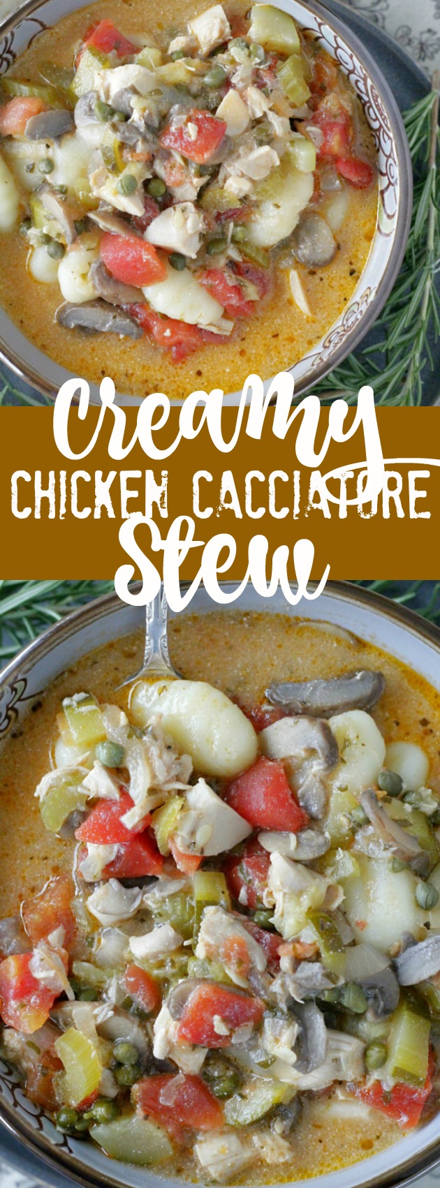 Creamy Chicken Cacciatore Stew
