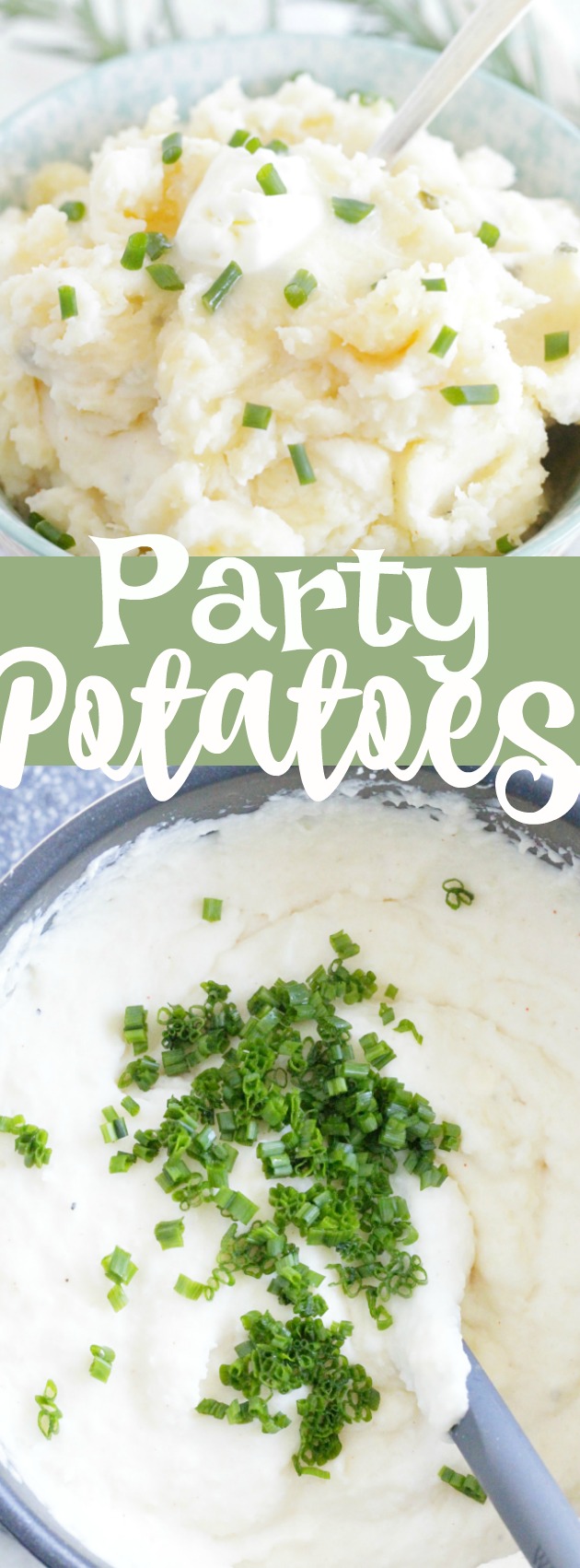 Party Potatoes | Foodtastic Mom #potatorecipes #mashedpotatoes #partypotatoes #makeaheadpotatoes via @foodtasticmom