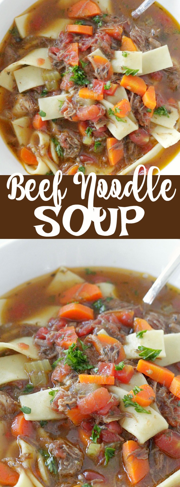 Beef Noodle Soup - made with leftover pot roast ...