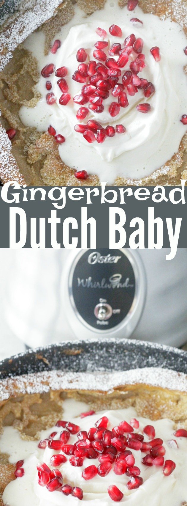 Gingerbread Dutch Baby with Lemon Whipped Cream #ad