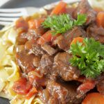 provencal beef stew plate