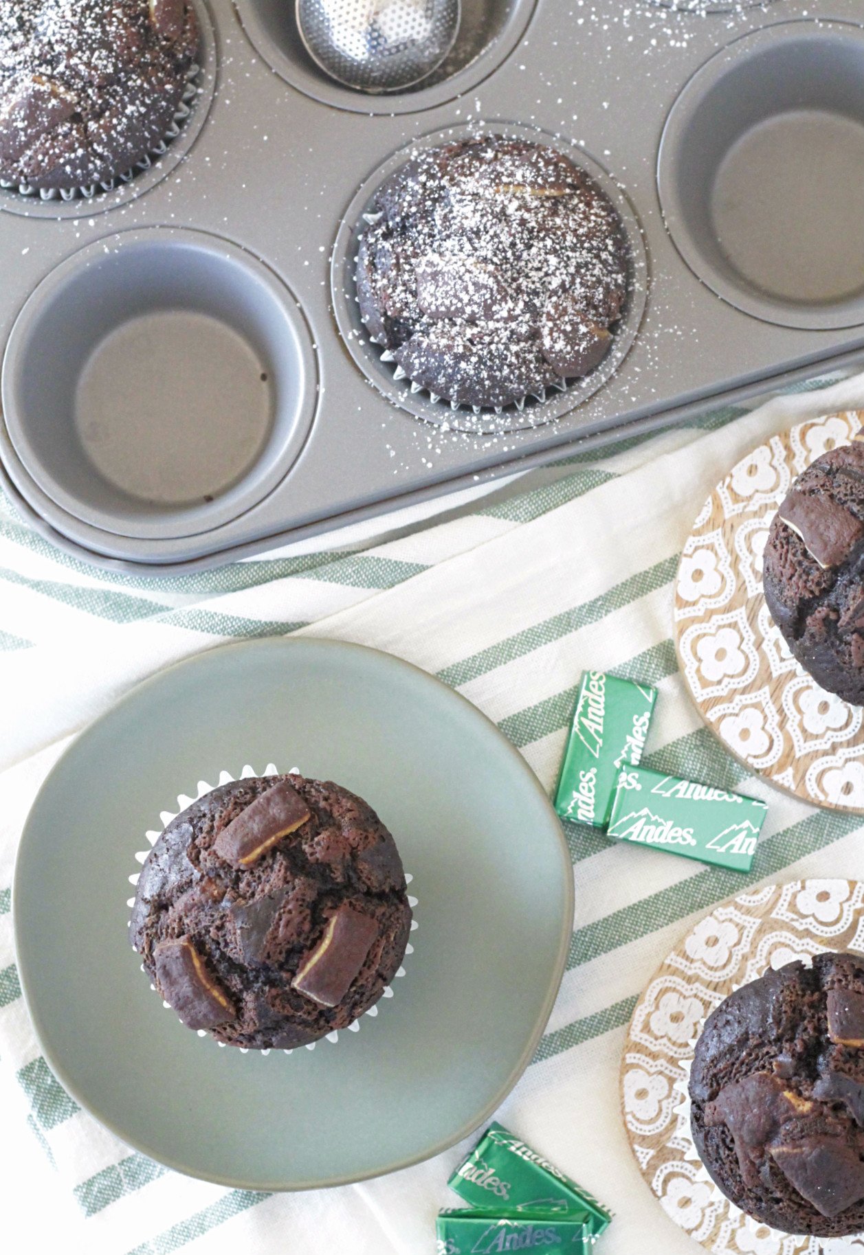 Mint Chocolate Muffins