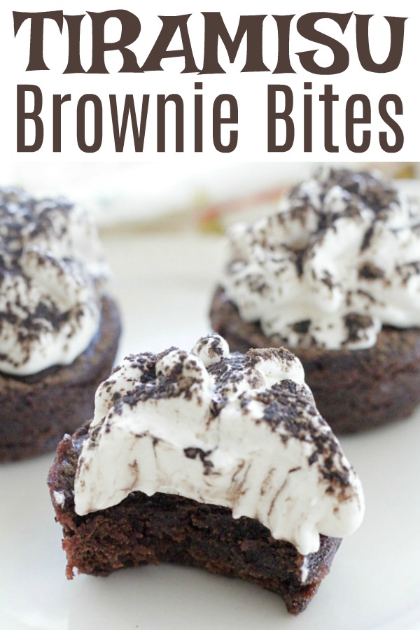 Tiramisu Brownie Bites #ad