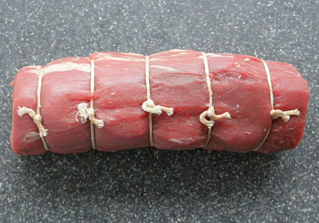 raw center cut beef tenderloin roast