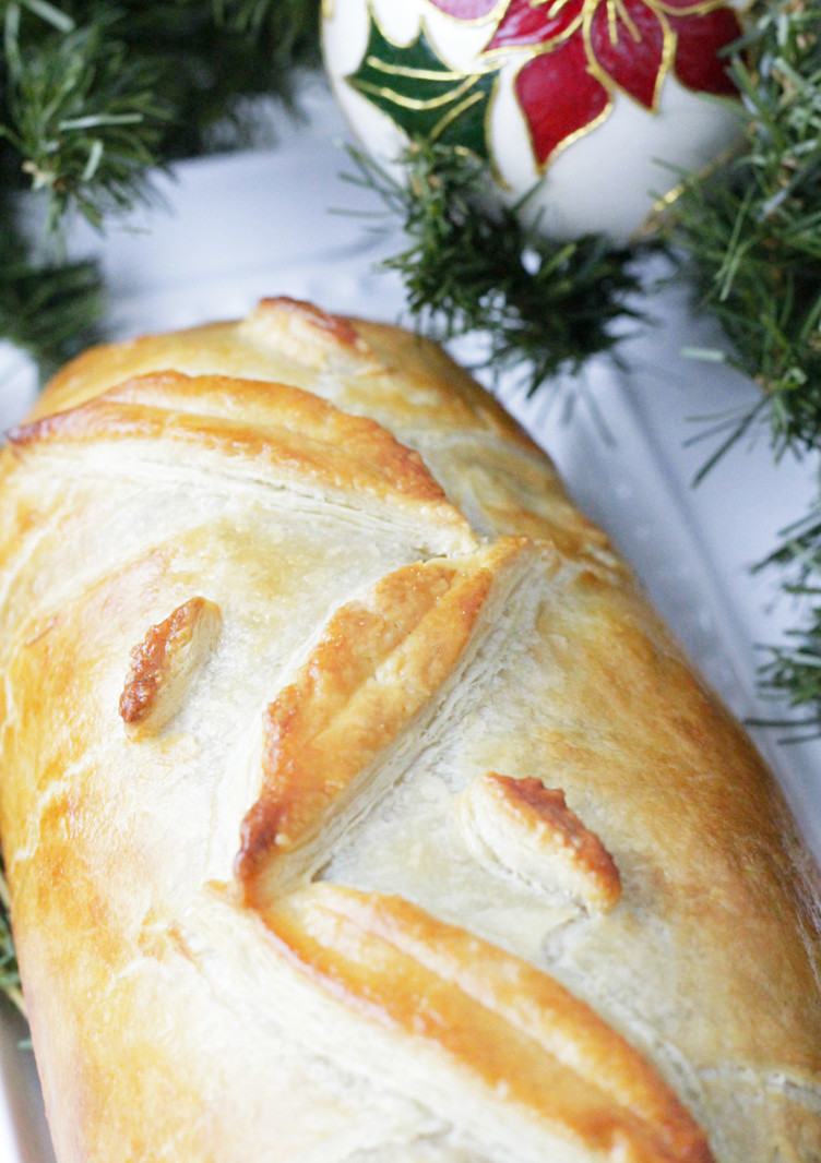 Holiday Beef Wellington - close up