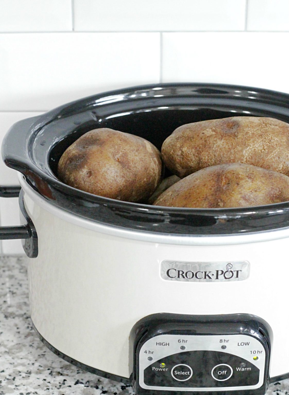 Slow Cooker Baked Potatoes Foodtastic Mom