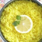 lemon rice top view