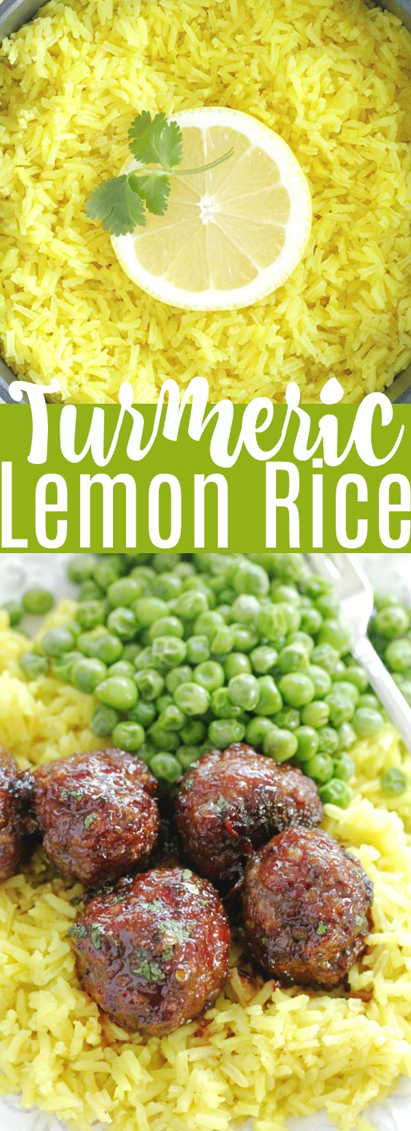 Turmeric Lemon Rice | Foodtastic Mom