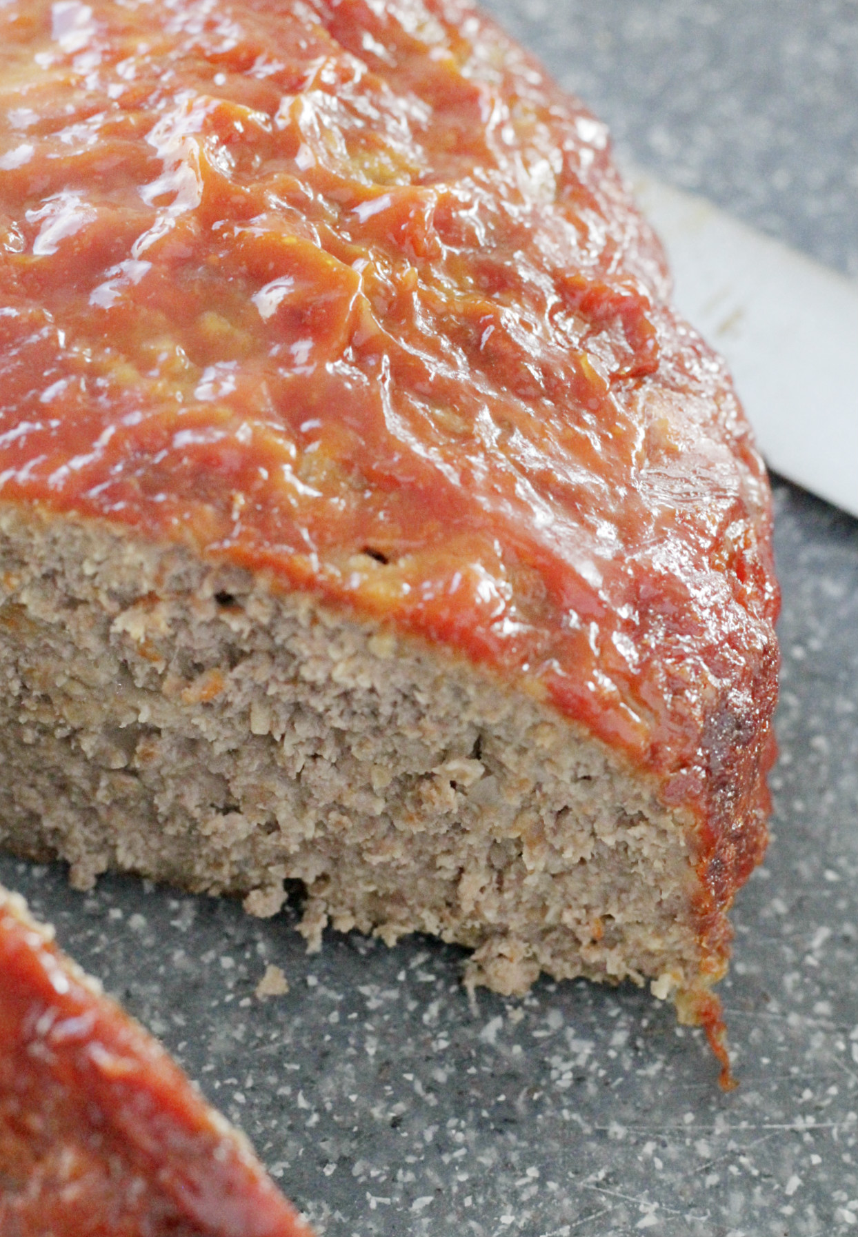 whole meatloaf cut