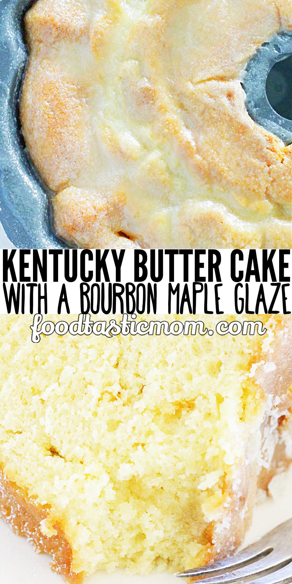 Bourbon Glazed Kentucky Butter Cake is a decadent and buttery bundt cake that takes just minutes to get into the oven. via @foodtasticmom