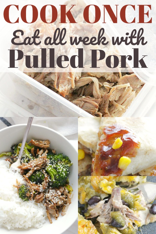 Cook Once Eat All Week with Pulled Pork | Foodtastic Mom #ad #ohpork #pork #mealprep #mealplanning #cookonceeatallweek #dinner #porkrecipes #easydinners