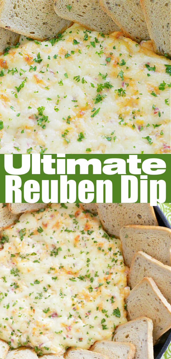 The Ultimate Reuben Dip with Deli Corned Beef | Foodtastic Mom #stpatricksday #reuben #cornedbeef #appetizer #reubendip via @foodtasticmom