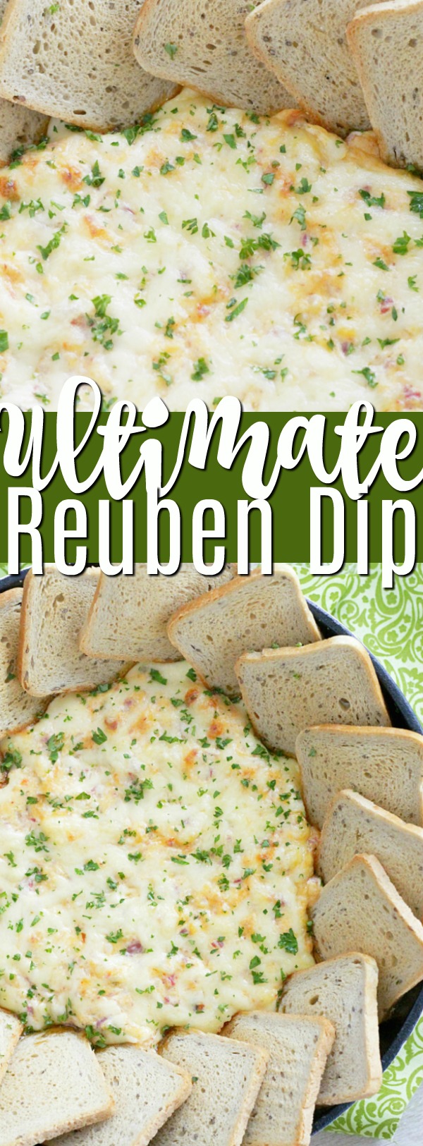 The Ultimate Reuben Dip with Deli Corned Beef | Foodtastic Mom #stpatricksday #reuben #cornedbeef #appetizer #reubendip via @foodtasticmom