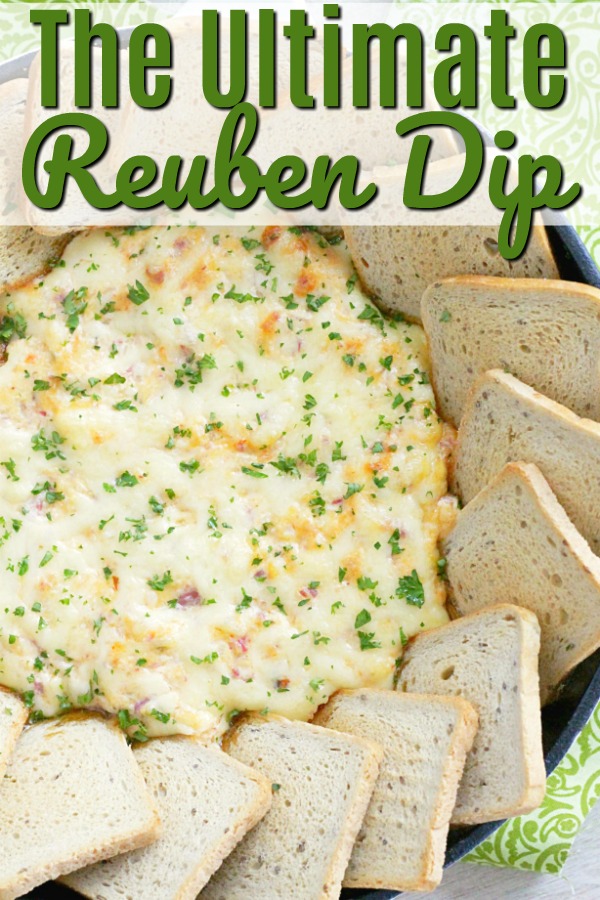 The Ultimate Reuben Dip with Deli Corned Beef | Foodtastic Mom #stpatricksday #reuben #cornedbeef #appetizer #reubendip via @foodtasticmom