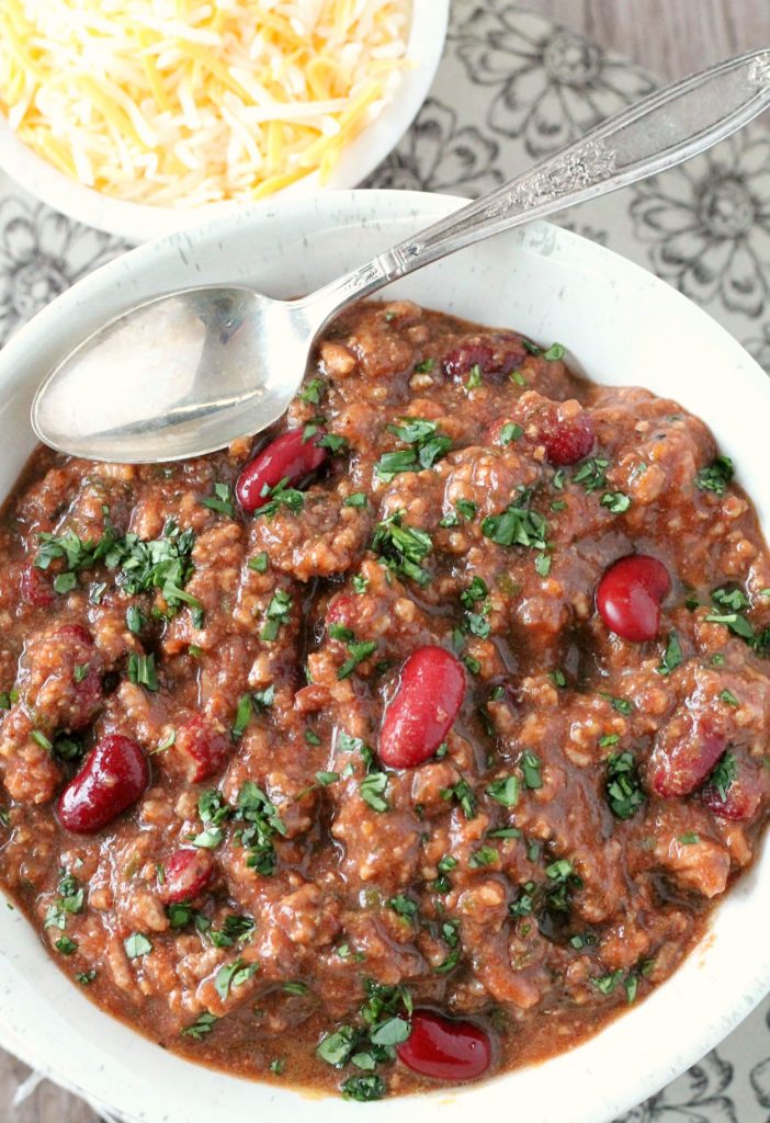 march madness party recipes Jimmy Fallon's Crockpot Chili