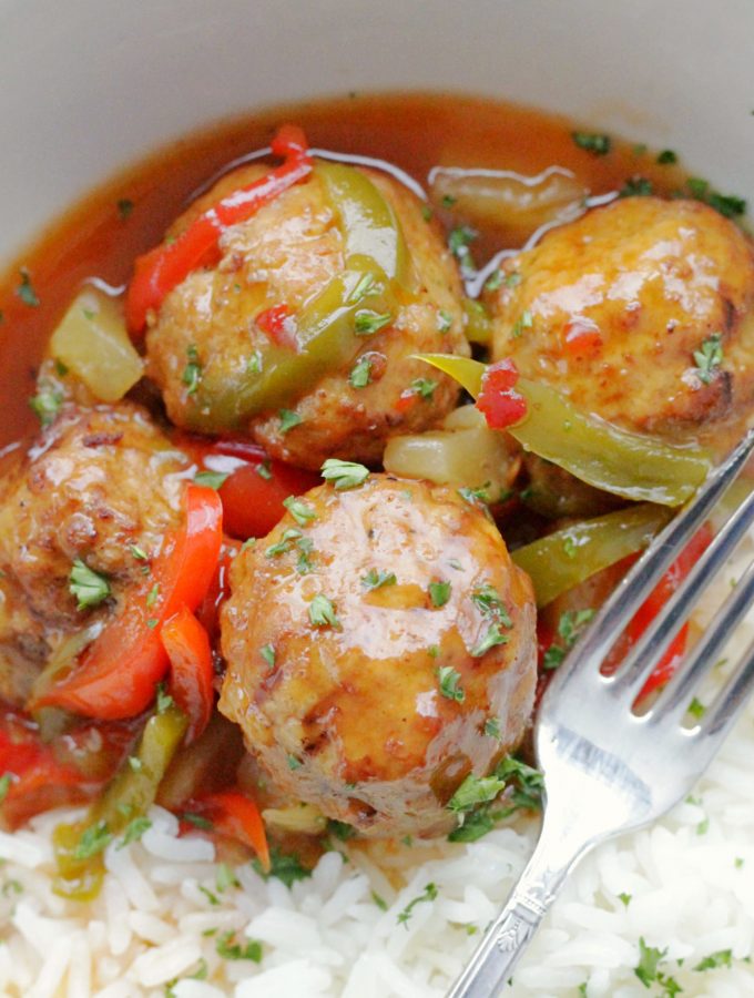 Slow Cooker Sweet and Sour Meatballs | Foodtastic Mom