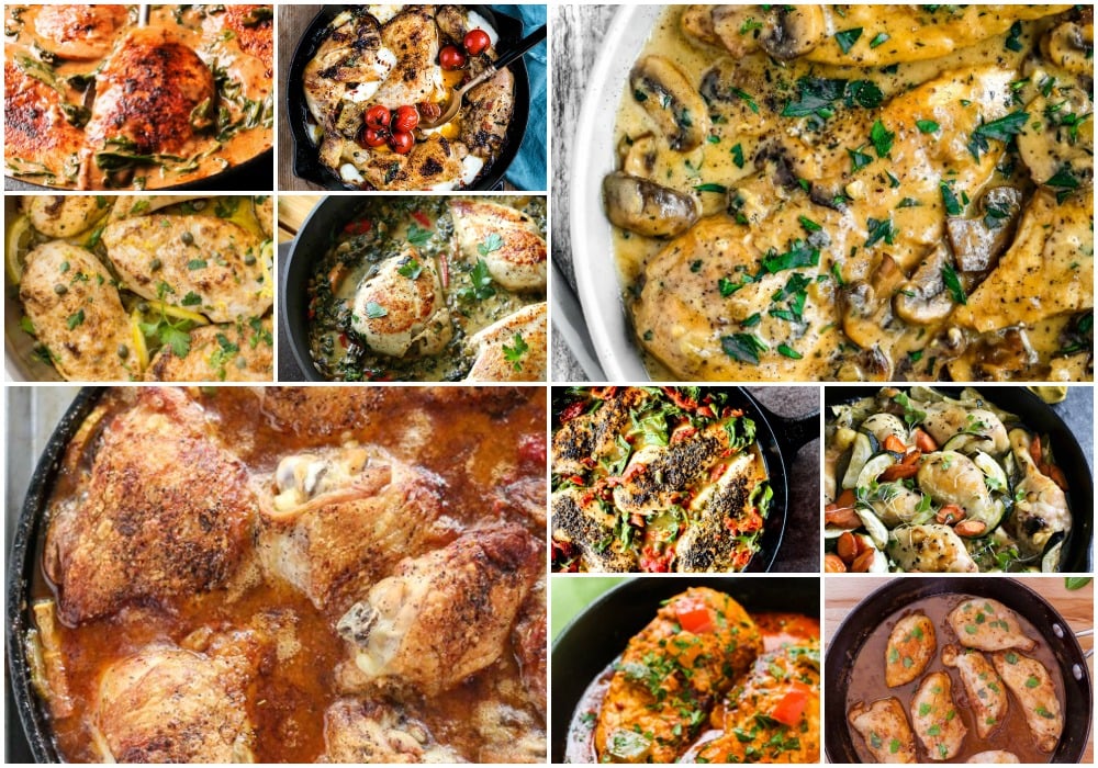 75 Easy Chicken Recipes | Foodtastic Mom - SKILLETS