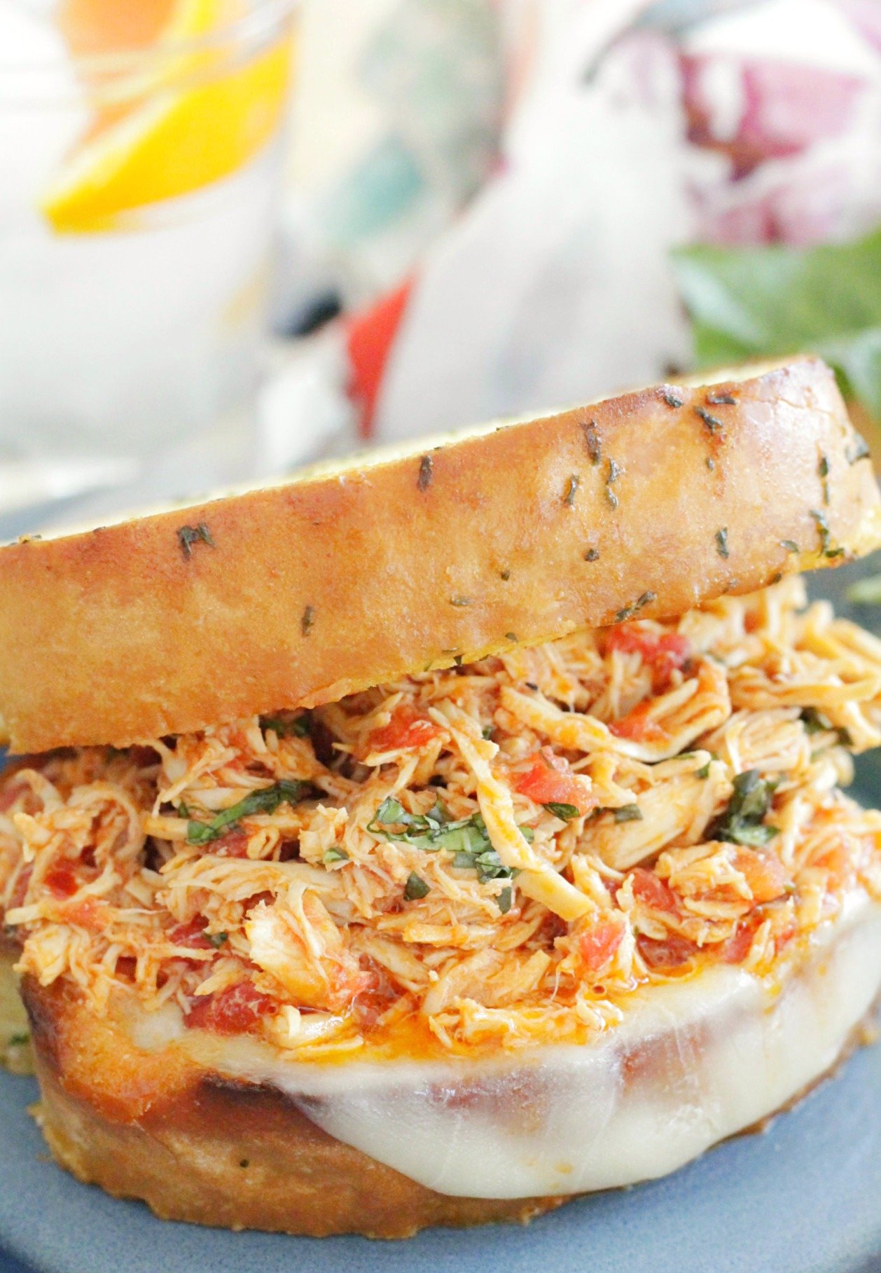 Slow Cooker Italian Chicken Sandwiches - Foodtastic Mom