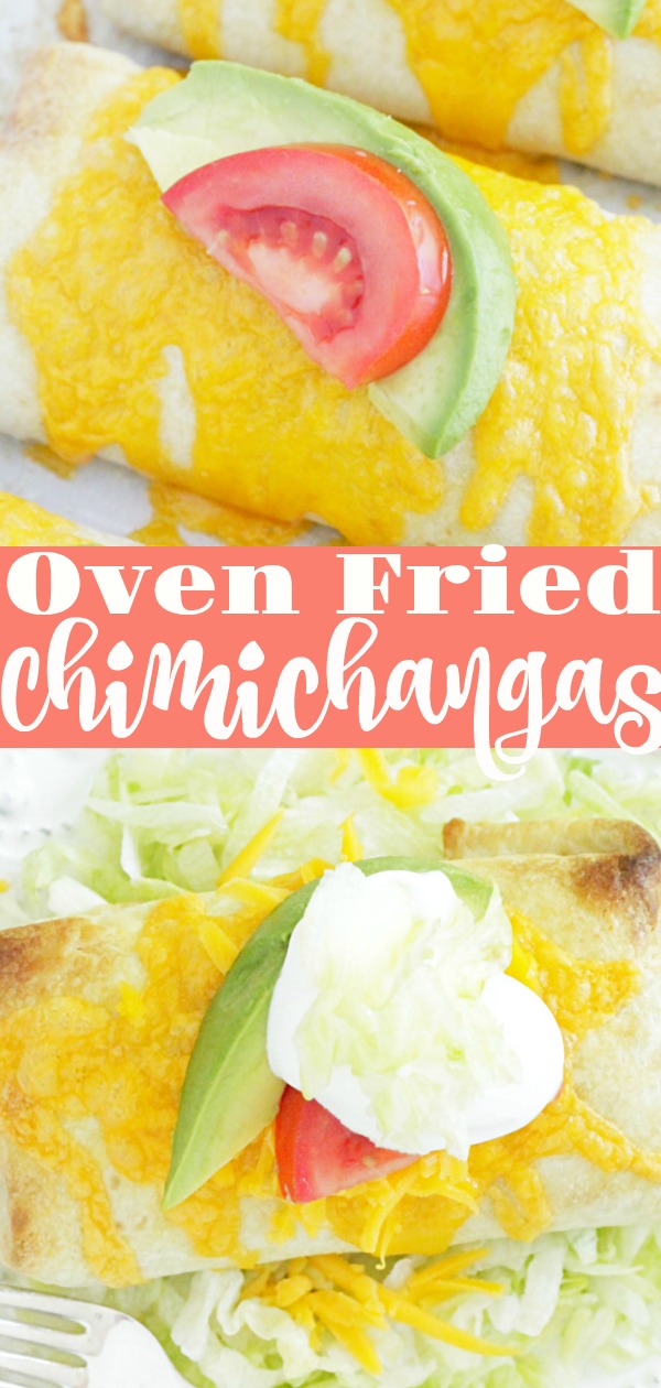 Oven Fried Chimichangas | Foodtastic Mom #chimichangas #chimichangasbeef #chimichangasrecipes