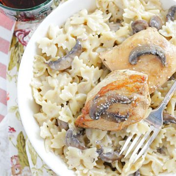 creamy chicken marsala with mascarpone cheese