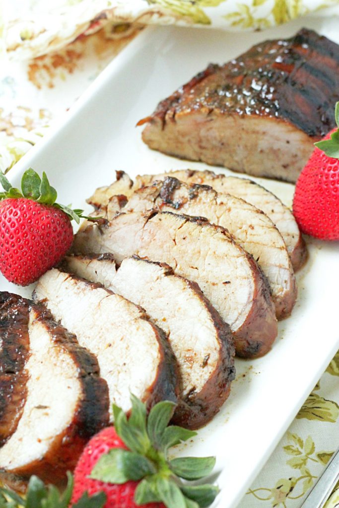 Grilled Strawberry Balsamic Pork Tenderloin Foodtastic Mom