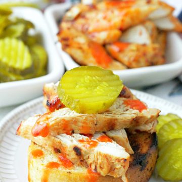 nashville hot chicken on a plate