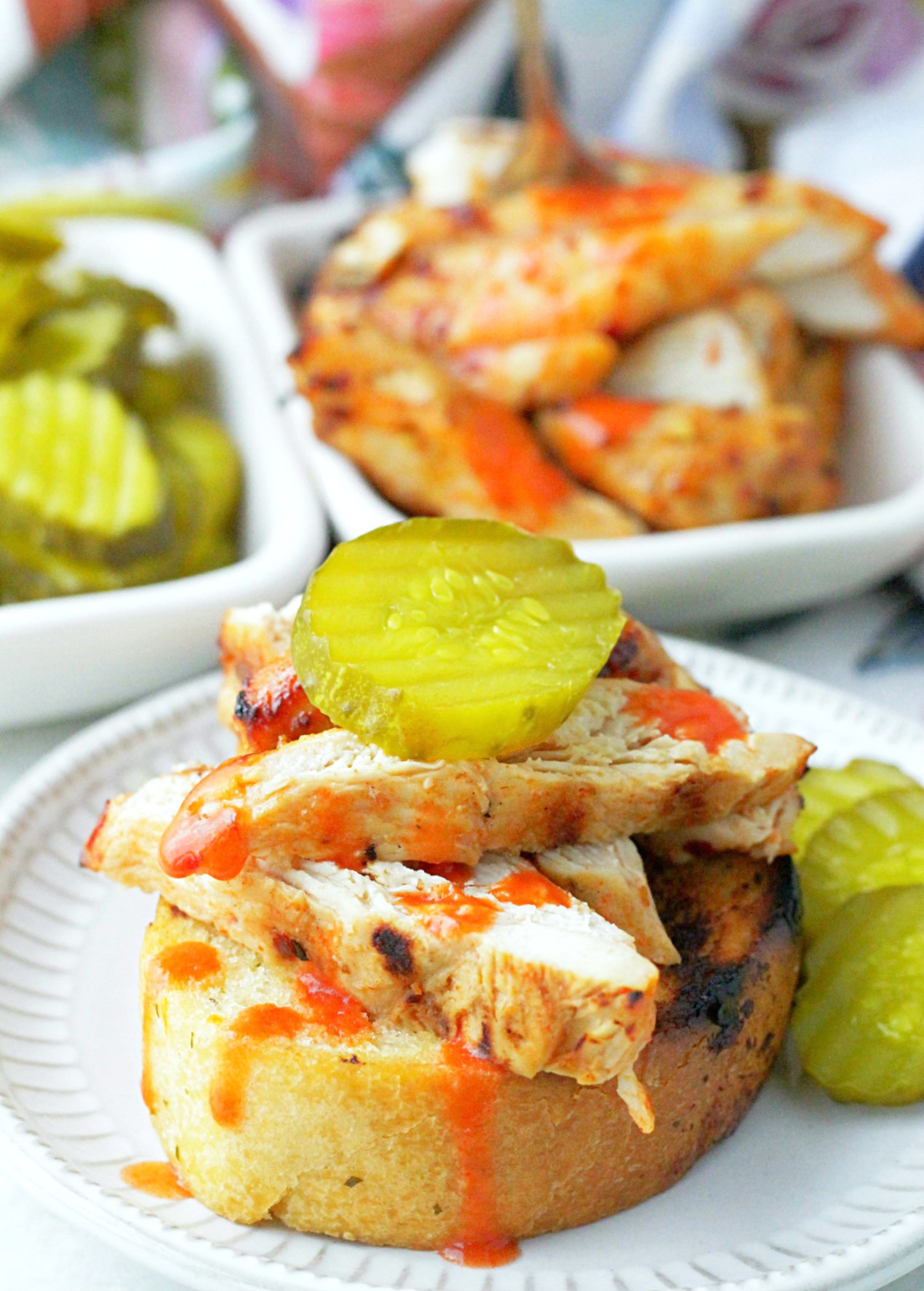 nashville hot chicken on a plate