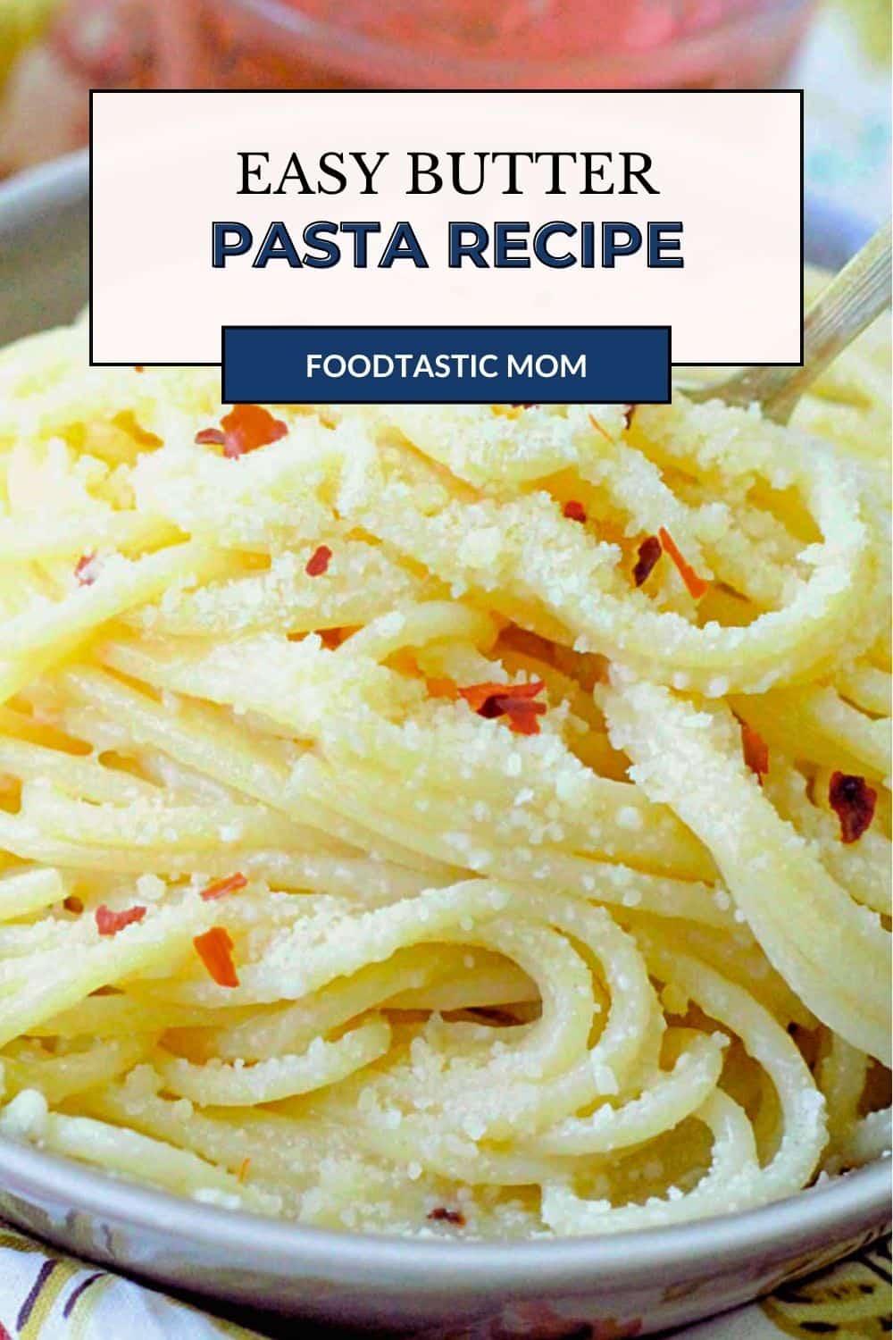 It's butter pasta to the rescue when you don't feel like cooking. Buttery pasta with Parmesan, lemon and fresh garlic. via @foodtasticmom