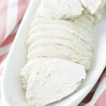 sliced poached chicken