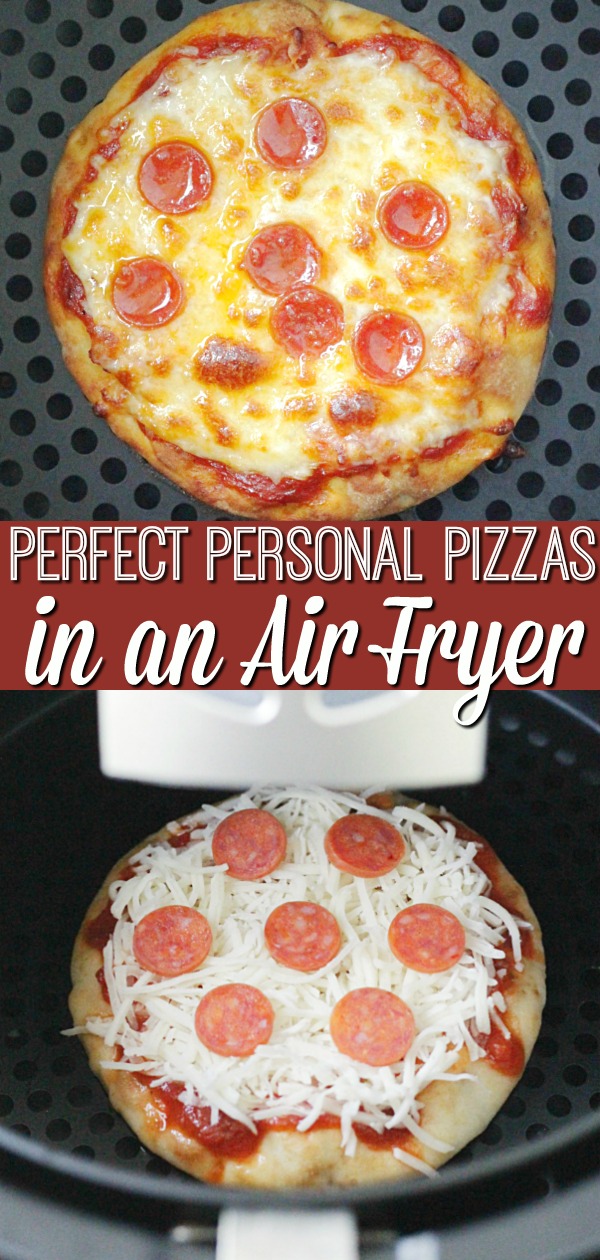 Perfect Personal Pizzas (in an Air Fryer) | Foodtastic Mom #airfryerrecipes #personalpizzas #pizza #afterschoolsnacks