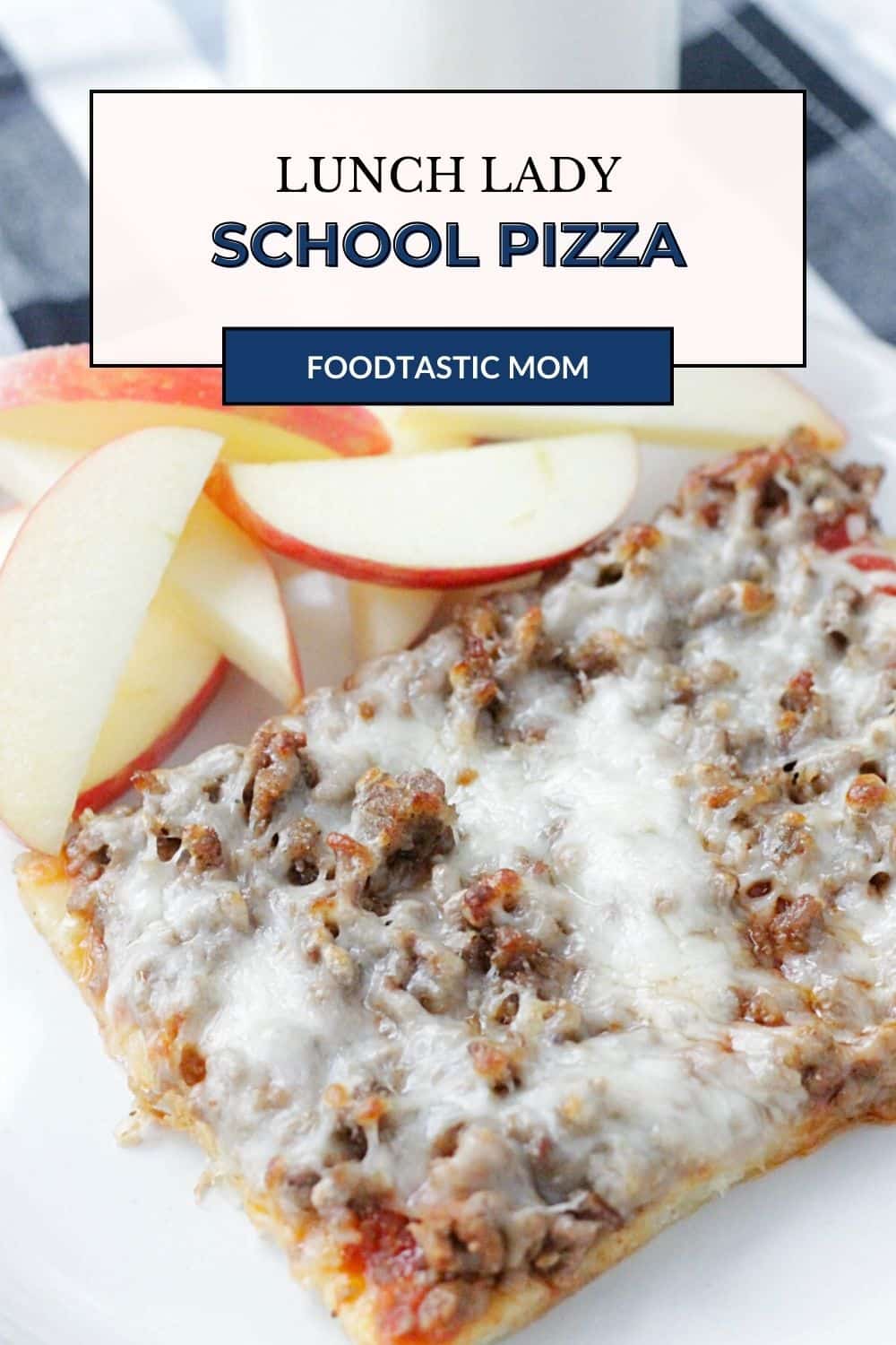 Who else has fond memories of their school cafeteria rectangular pizza slices? I do and decided to create a version at home with this recipe for Copycat Lunch Lady Pizza. via @foodtasticmom