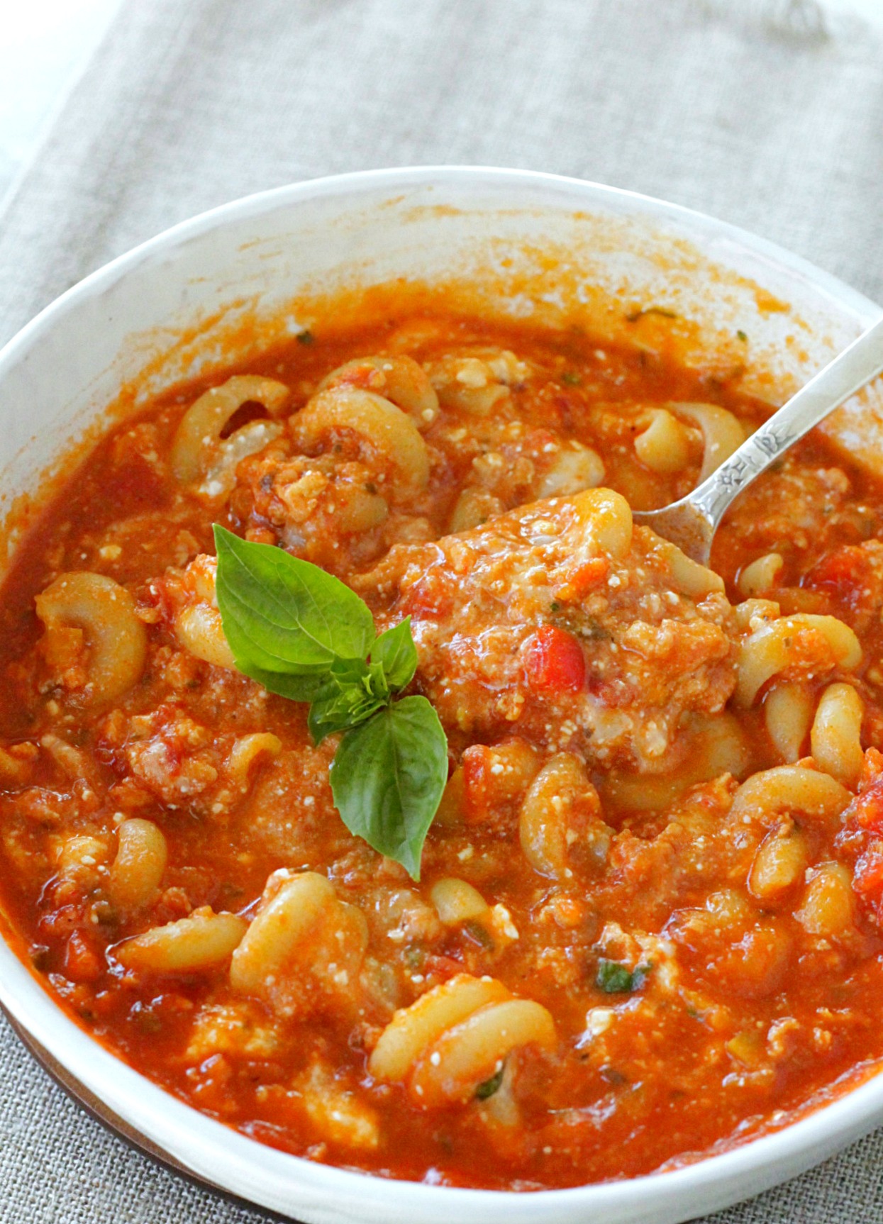 lasagna soup with spaghetti sauce