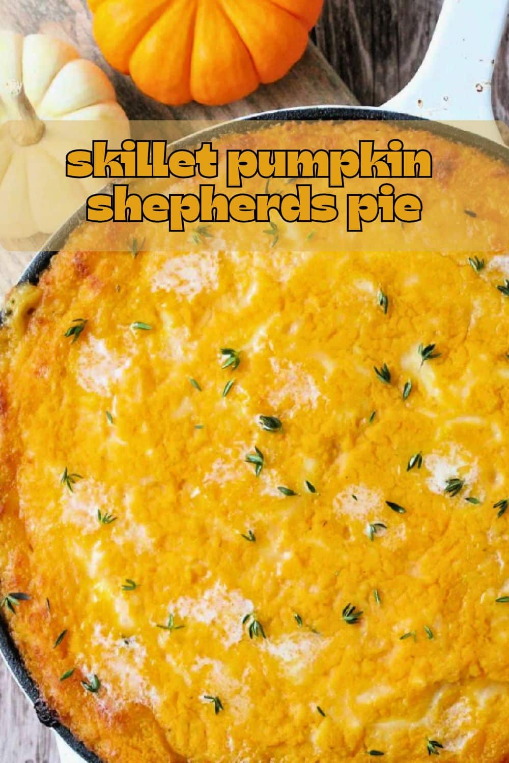 Pumpkin Shepherd's Pie is a comforting Thanksgiving inspired dish made with ground turkey, canned pumpkin, Brussels sprouts and bacon. via @foodtasticmom