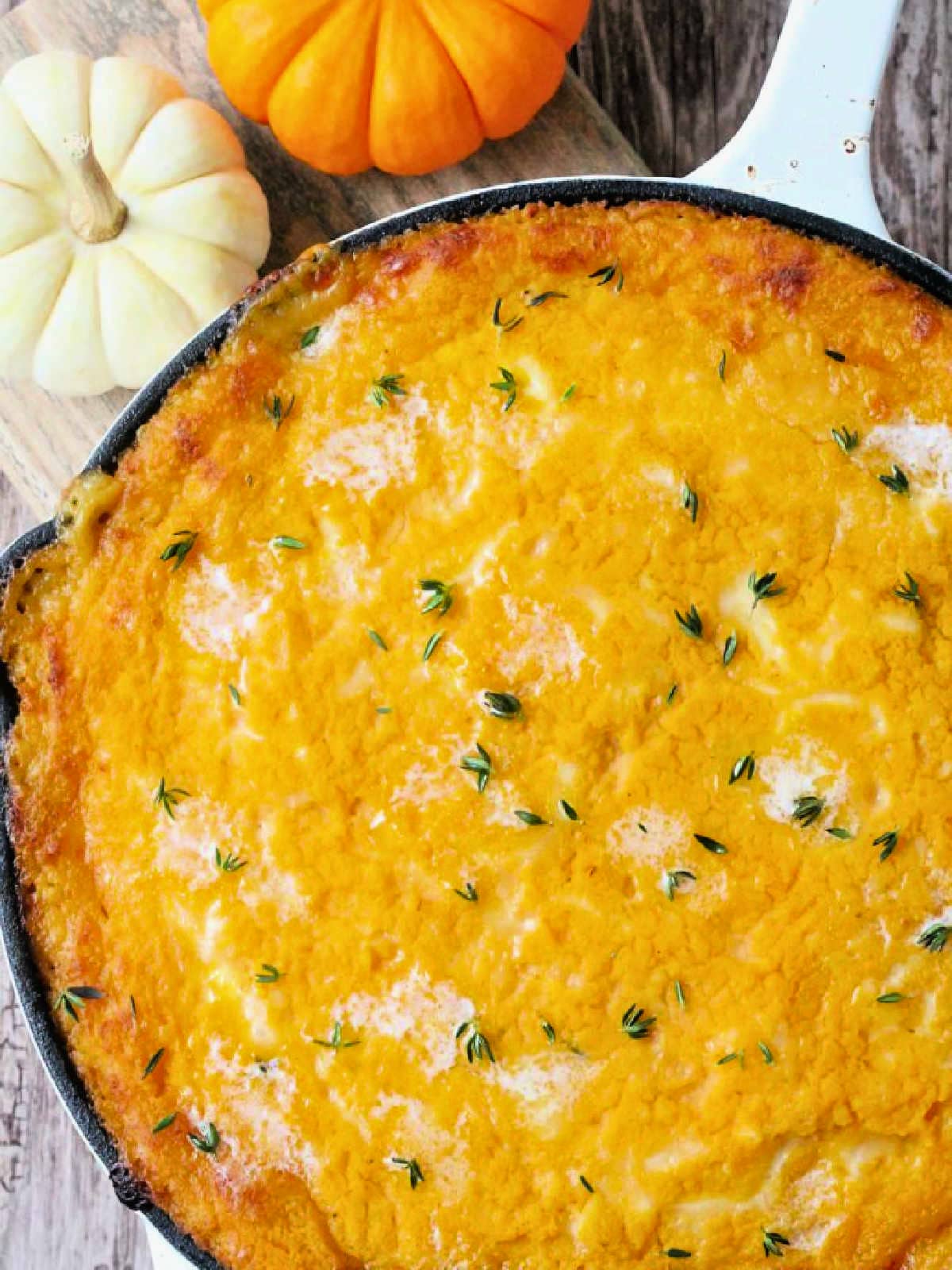 pumpkin shepherds pie in the skillet