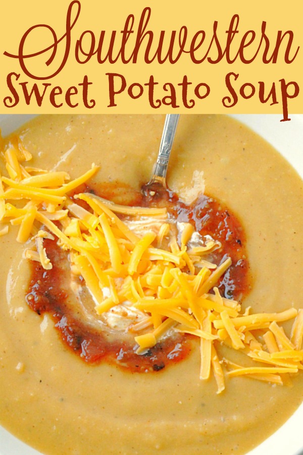 Southwestern Sweet Potato Soup | Foodtastic Mom #souprecipes #potatosoup