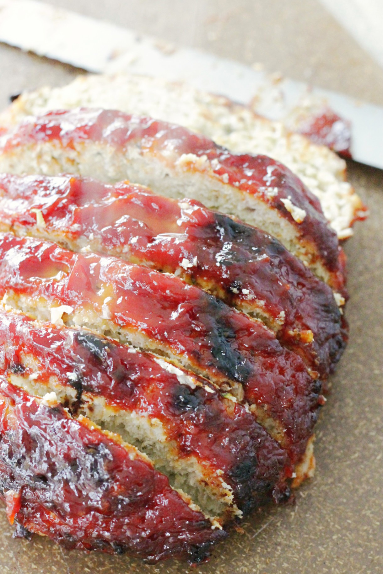 turkey meatloaf sliced