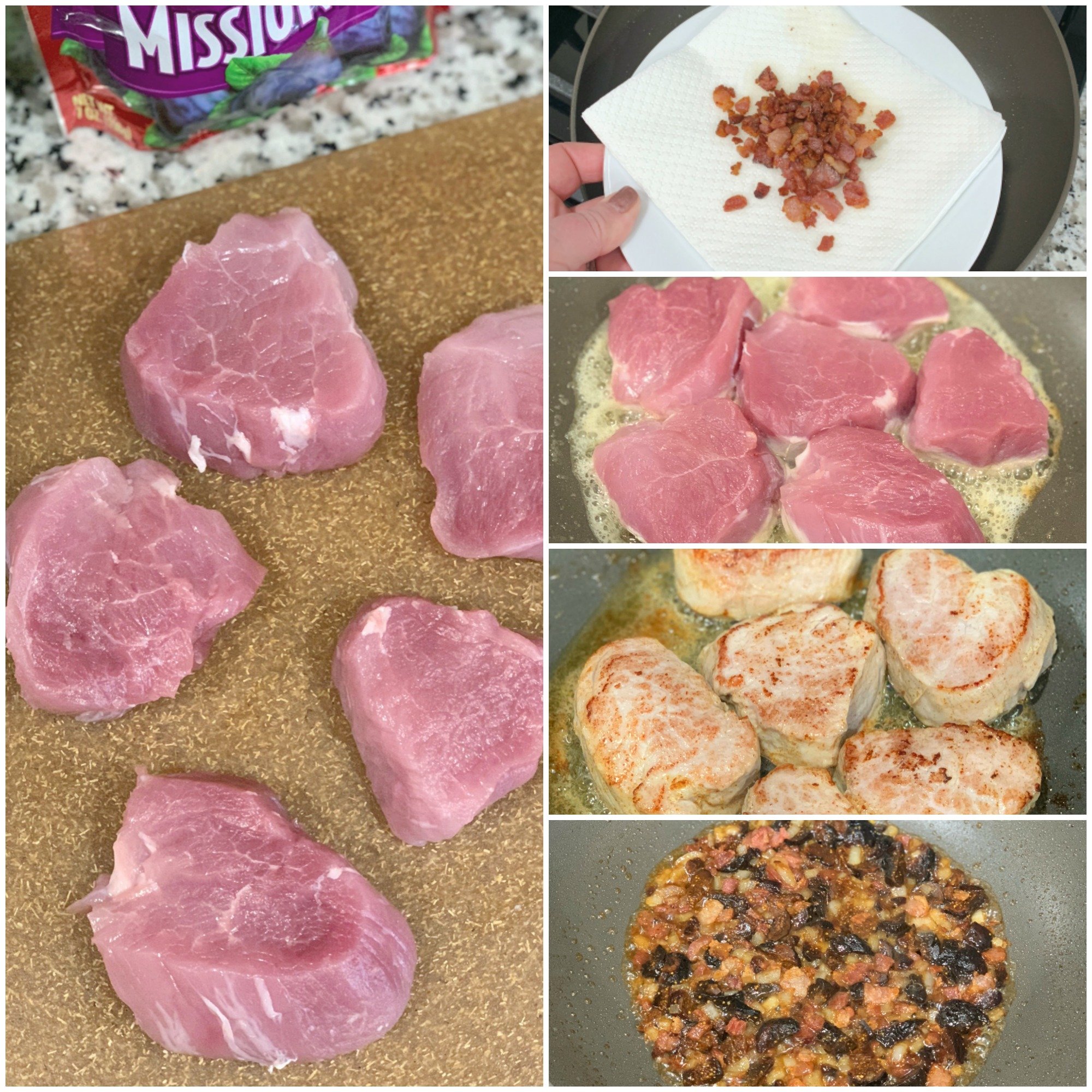 individual pork wellingtons recipe collage one