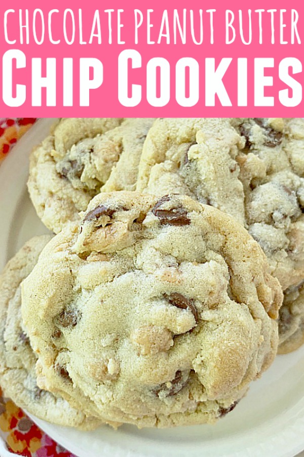 Chocolate and Peanut Butter Chip Cookies | Foodtastic Mom #chocolatechipcookies #chocolateandpeanutbuttercookies