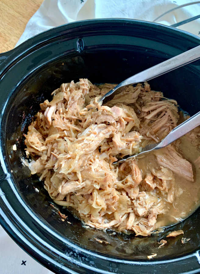 pork and sauerkraut in the crockpot