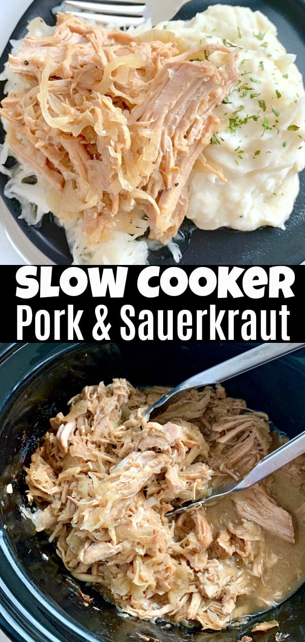 Slow Cooker Pork and Sauerkraut Foodtastic Mom
