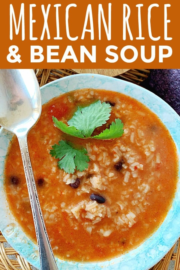 Mexican Rice and Bean Soup | Foodtastic Mom #mexicanrice #souprecipes