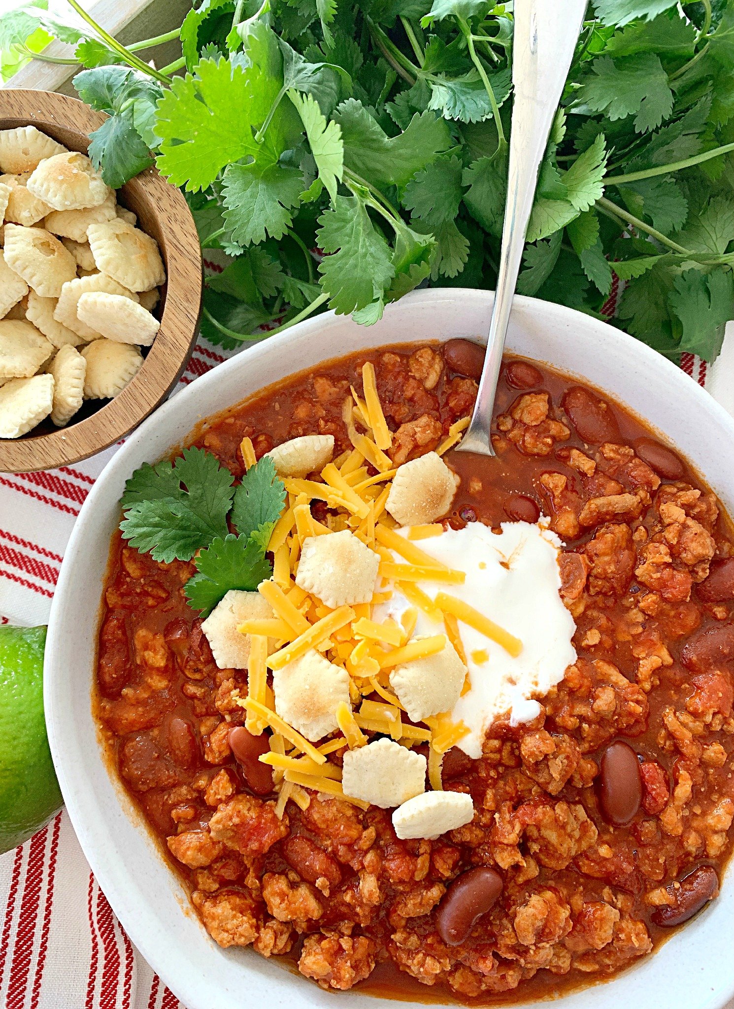 Crockpot Chili - with Turkey - Foodtastic Mom