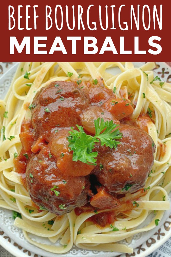 Beef Bourguignon Meatballs | Foodtastic Mom #beefbourguignon #meatballs #ohiobeef #ad