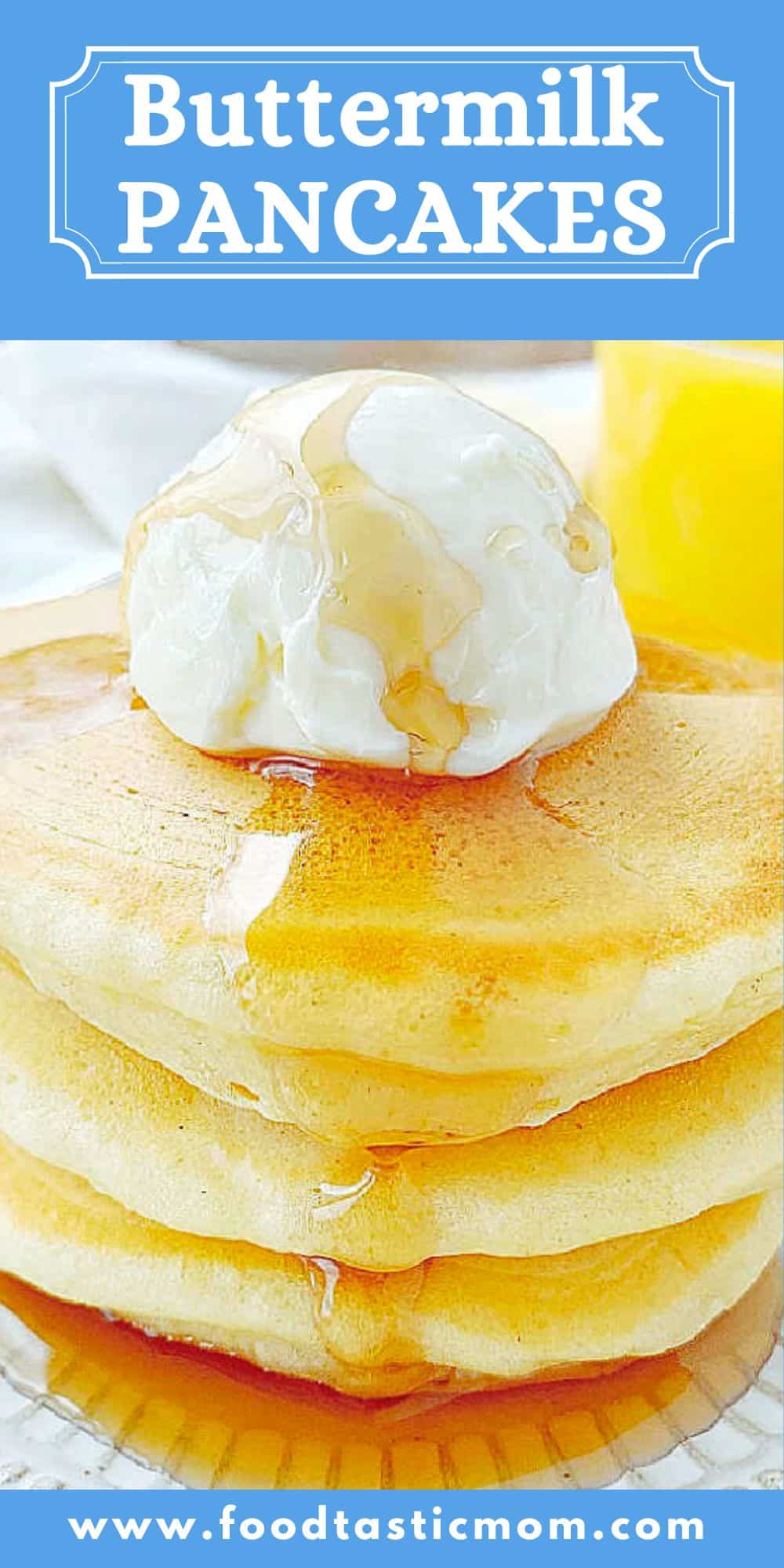 Full fat buttermilk and the correct ratio of ingredients are what you need to make The Best Buttermilk Pancakes. This post includes a video tutorial. via @foodtasticmom